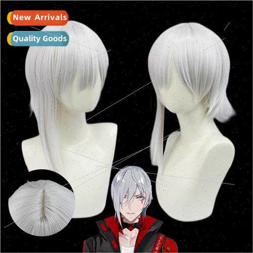 vtuber virtual anchor rainbow society cos wig Fulgur Ovid hi