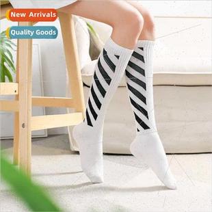 Marathon long sports cycling socks mid-calf socks men and wo