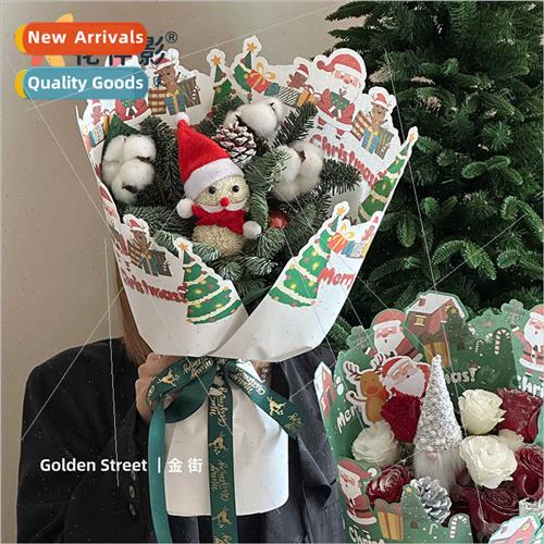 Christmas 适用Applebouquet wrapping paper Christmas snowman