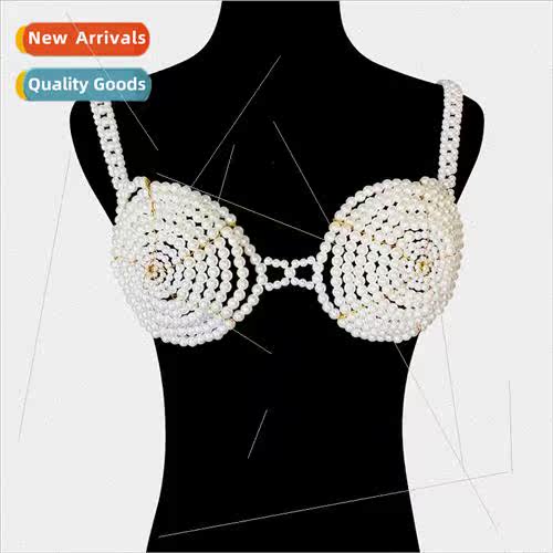Europe bikini imation natural pearl body chain simple sexy b
