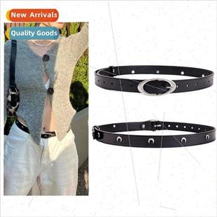 hardware vintag crescent Ladies female moon old belt