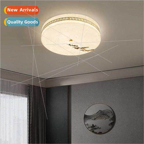 New Chinese full copper living room lamp imation marble ceil