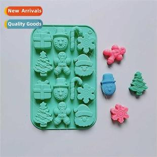 Man 608 Pudding Christmas Candy Gingerbread Mold licone