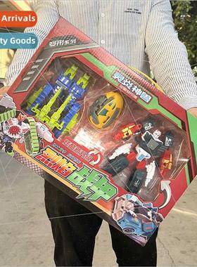 Children demation mech man toy car can be transmed mechanica