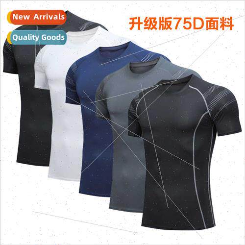 New sports tights men gym running breathable sweat-absorbing
