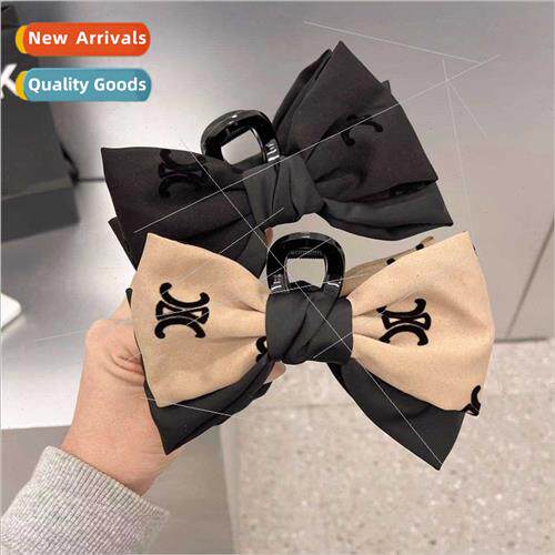 Fall winter ins meta girl large  bow back head hair scrunchi