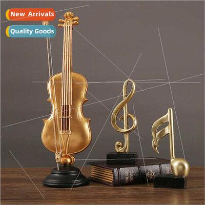 Europe retro violin instrument saxophone desktop ornaments h