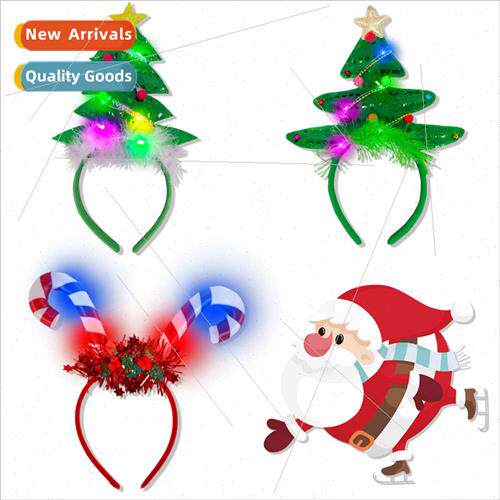 New Christmas hair bands luminous lighted headbhair ornament