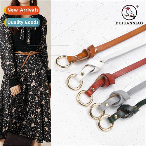 Dress leather simple fashion ring knot narrow paragraph vers