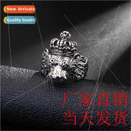 Crown on King Europe Bully Vintage Men Fashion Charm Ring