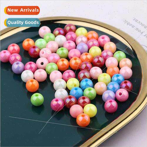 Handmade diy beading accessories materials 6mm solid color l