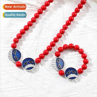 King Thieves  ffy Pirates Ace necklace Fire Fist Ace red bea