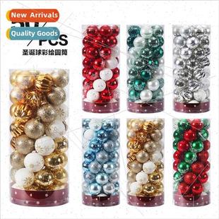 Christmas painted decorations 50pcs balls 6cm New
