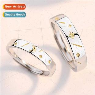 Star Couple Rings适用Men Women Pair Long Distance Love Gift