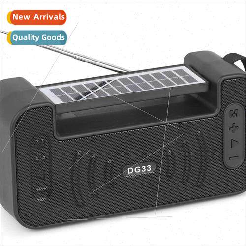 DG33 square bluetooth speaker solar charging antenna outdoor