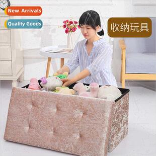 Household plush storage stool soft package foldable storage