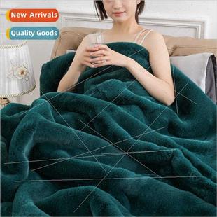 leisure blanket milk Tie double fur fleece sofa dye