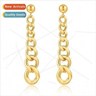 stainless steel chain mple female wind earrings earring cold