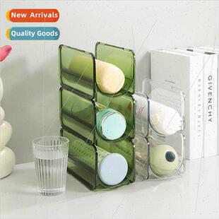 Mug storage rack transparent desktop creative stackable cup