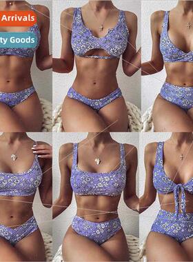 Swimsu 2020 Outerwear Bikini Floral Printed Bikini Spl Swims