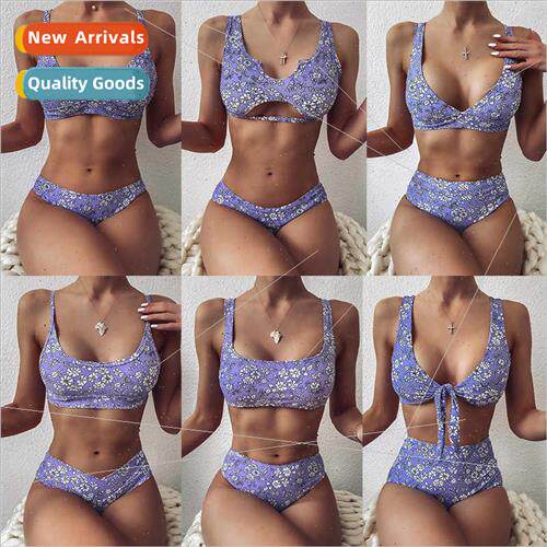 Swimsu 2020 Outerwear Bikini Floral Printed Bikini Spl Swims
