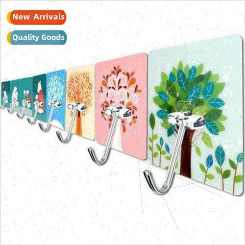 Colorful picture hooks Non-marking nail-free sticky hooks st