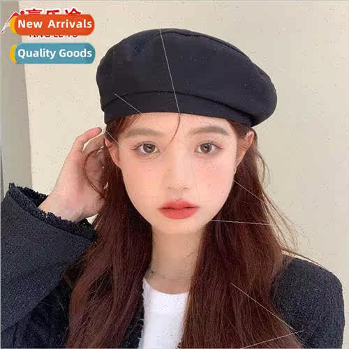 Beret fashion solid color Korean retro spring autumn painter