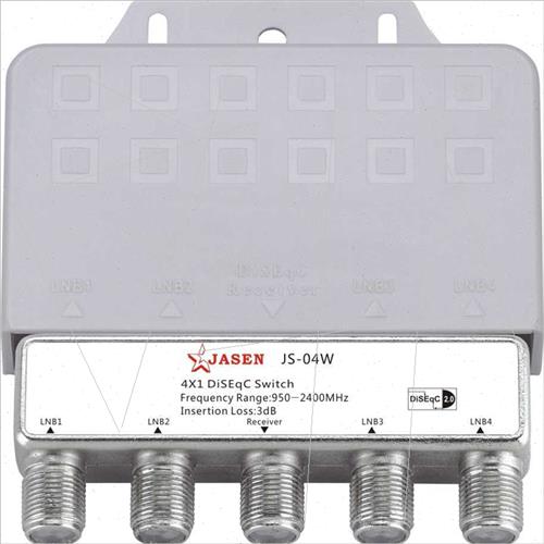 RainproDiSEqC Swch 2.0 WaterproQuad Input Output Quad Cut JS