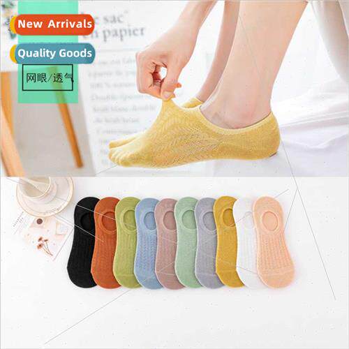 Socks ladies summer cute short socks mesh breathable invisib