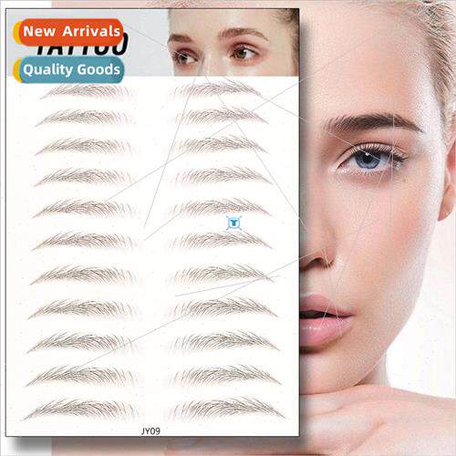 6D eyebrow sticker bionic eyebrow semi-permanent water trans