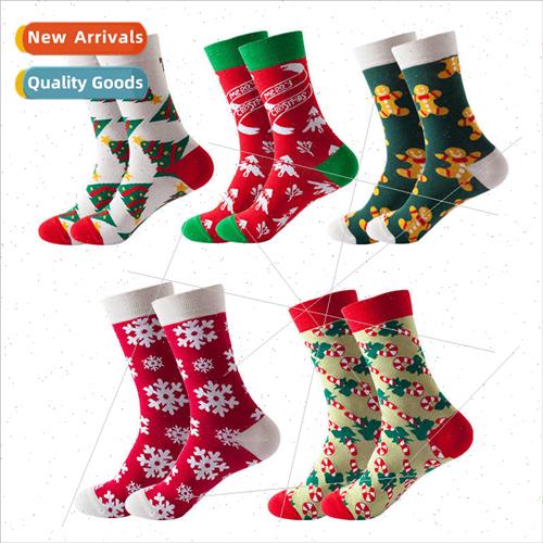 2023 new Christmas socks fall winter in Europe Uned States i