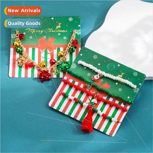 Europe Creative Christmas Bracelet Set Personalized Santa Cl