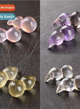 Natural whe crine zucchini DIY jewelry accessories amethyst