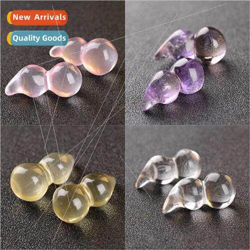 Natural whe crine zucchini DIY jewelry accessories amethyst