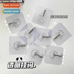 bearing transparent hooks load adhesive wall mounted hole