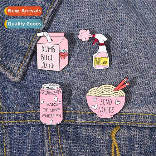 Model Creative Pink Series Soda Milk Noodle Shape Design Bag