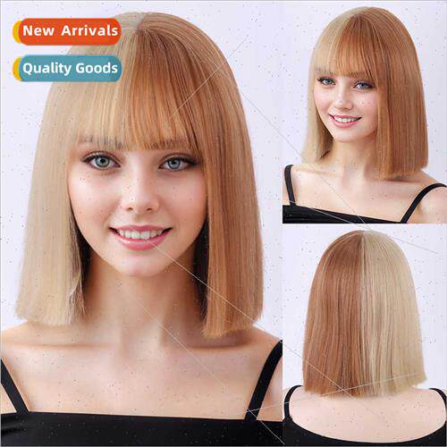 Europe Halloween wig set cosplay flaxen orange wig Cruella s