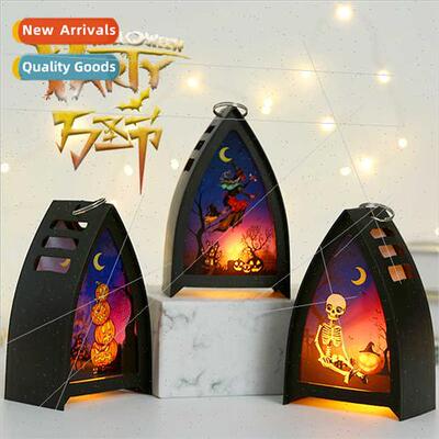 Halloween pumpkin lamp skull wch children portable horror at