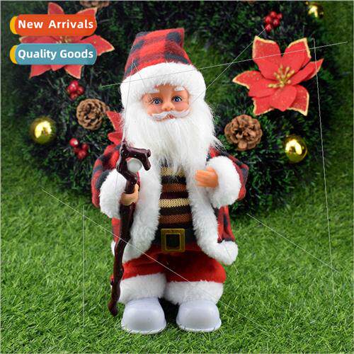 fun electric wh music walking stick wSanta Claus electric to