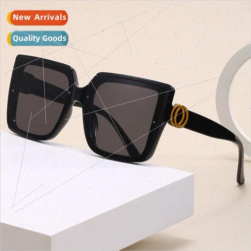 New Korea large square frame show face small sunglasses Euro