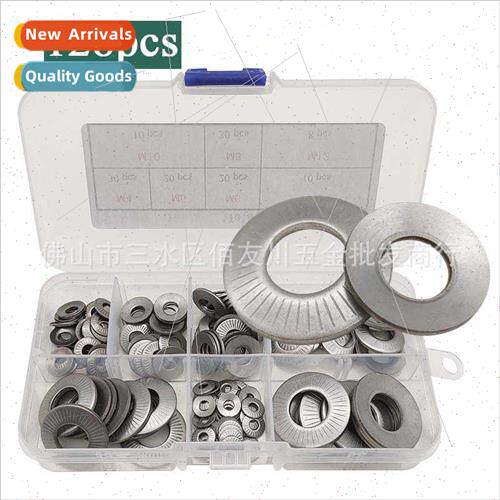 128pcs boxed 304 one side flower tooth pressure anti-slip wa