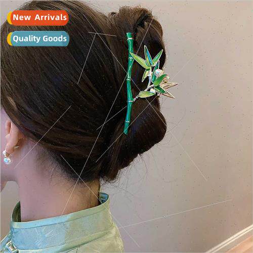 2022 Chinese dripping oil bamboo elegant large back head hai