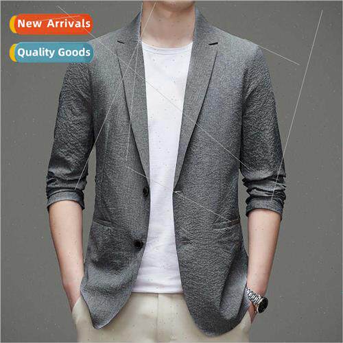 2023 Spring Autumn thin young men solid color su jacket busi