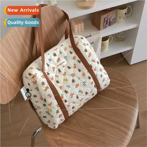 model quilted shoulder bag bag cute cartoon bear student sch