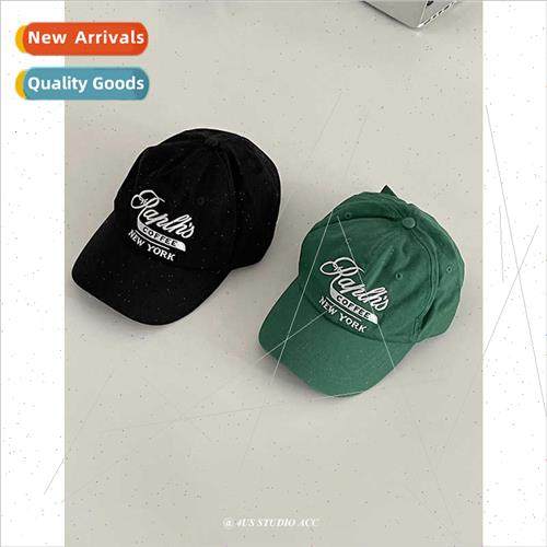 Korean  ins retro niche embroidered duck tongue cap children