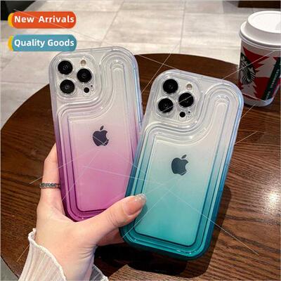 ins gradient phone case apple 14 translucent color phone cas