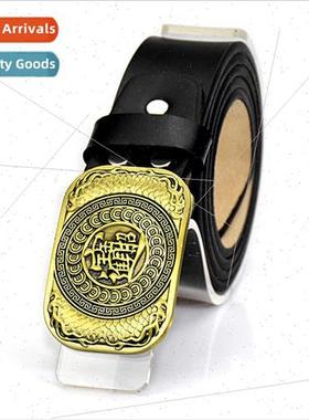 Belt men two layer cowhide young people nd fashion Chinese s