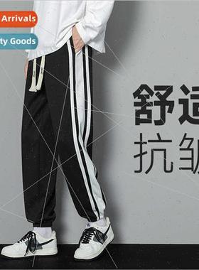 Autumn new casual pants men bunch feet nine-minute pants tee