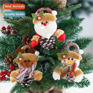 Christmas cartoon pinecone pendant natur small New