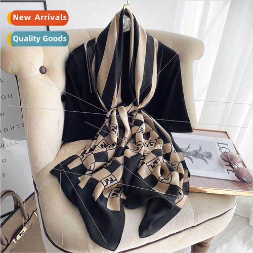 2021 Autumn winter new Korean  imation silk scarf fashion in